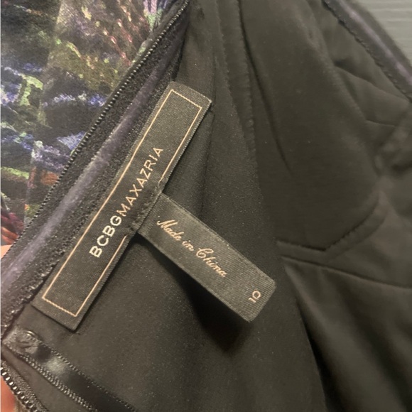 BCBGMaxAzria Strapless Black and Blue Dress - Picture 4 of 4